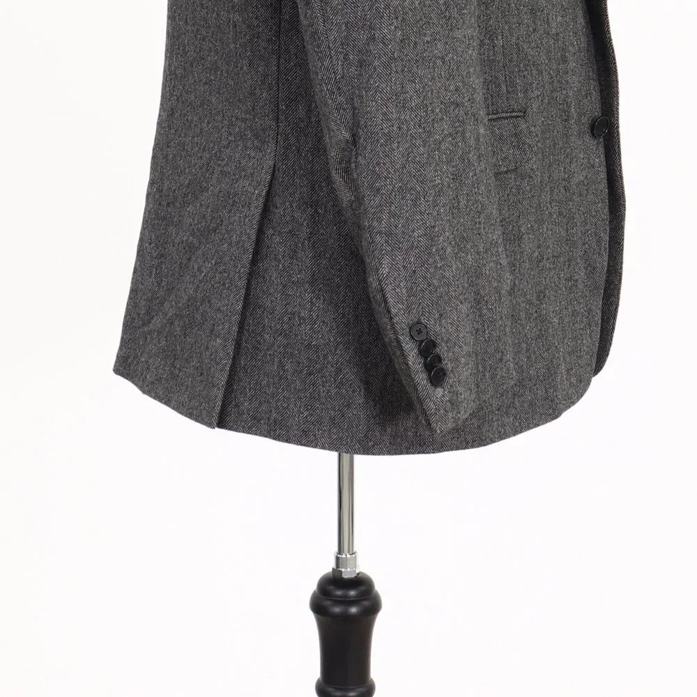 Tommy Hilfiger 42R Gray HB 2-Button Sport Coat Blazer Jacket G238